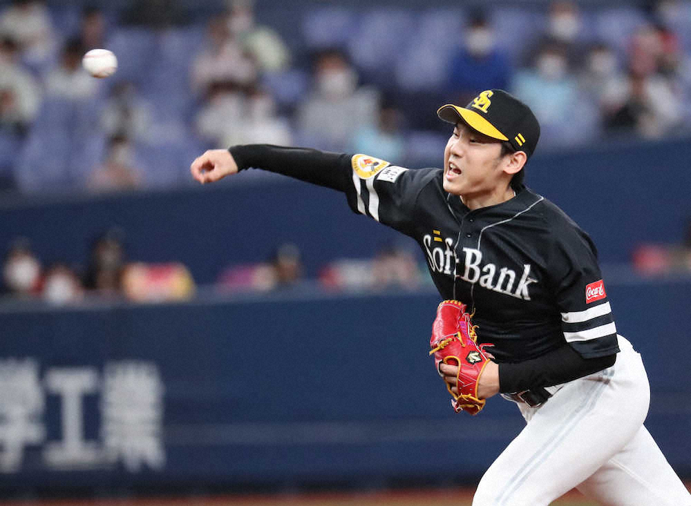 【画像・写真】ソフトバンク球団新記録ならず　先発の石川が初回に先制許す　連続イニング無失点は30で止まる