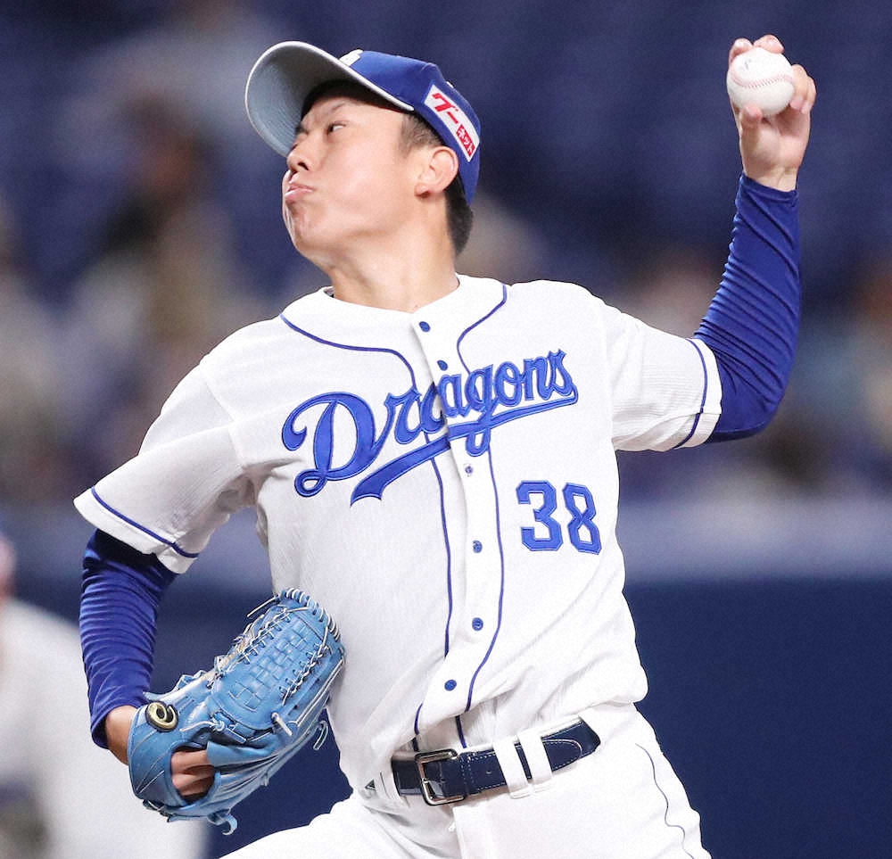 【画像・写真】中日・松葉は5回無失点「最低限の仕事」　1583日ぶり、移籍後初の安打もマーク