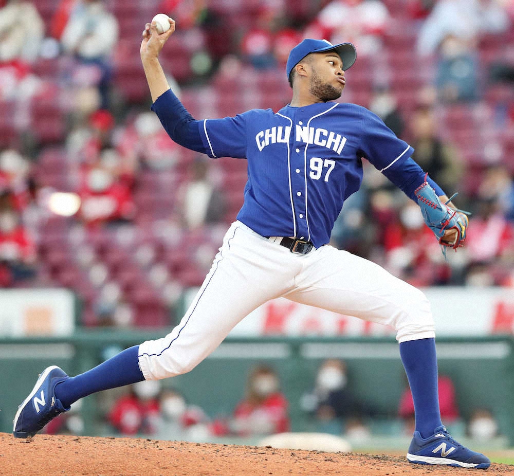 【画像・写真】中日　R・マルティネスが“江夏超え”　セ新記録の登板24イニング連続奪三振