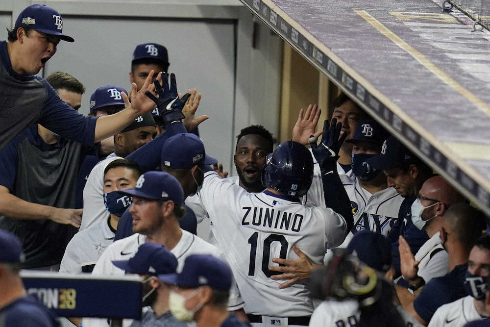 【画像・写真】レイズ　12年ぶりWS進出！　3連勝から3連敗と足踏みも…アストロズ下しリーグ制覇　筒香は出番なし