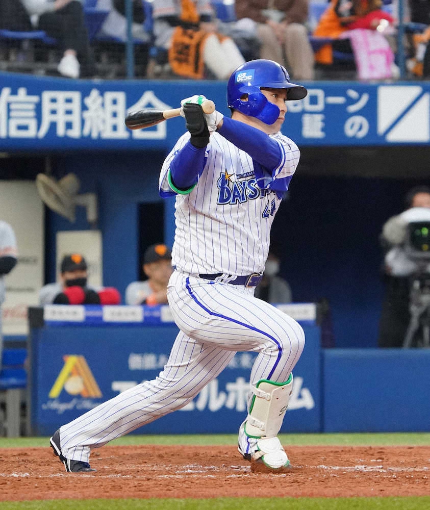 【画像・写真】DeNA・佐野　5試合連発でストップ　8戦ぶり無安打