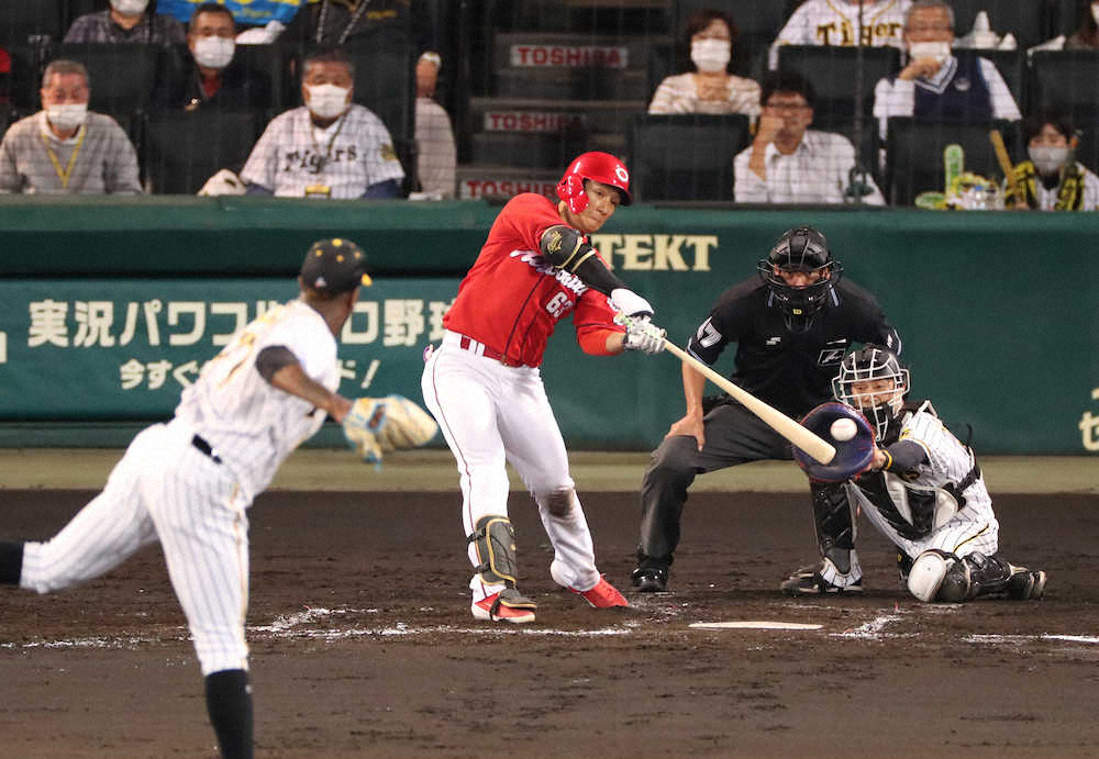 【画像・写真】広島連勝！九里、9回途中1失点で今季7勝目　プロ初4番西川が先制2点タイムリー