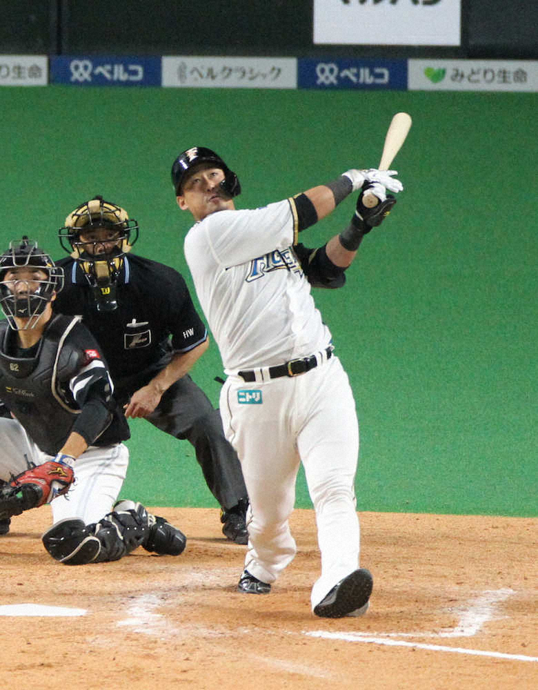 【画像・写真】日本ハム・中田　29号2ランで自身2年ぶり5度目の100打点超え「毎年達成したいなと思っている」