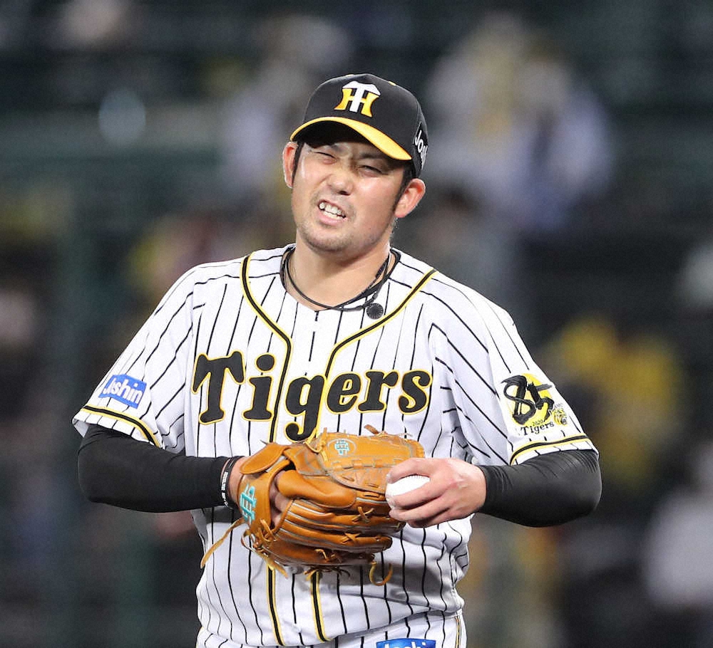 【画像・写真】阪神・岩田炎上3回6失点　6四死球と制球苦しむ