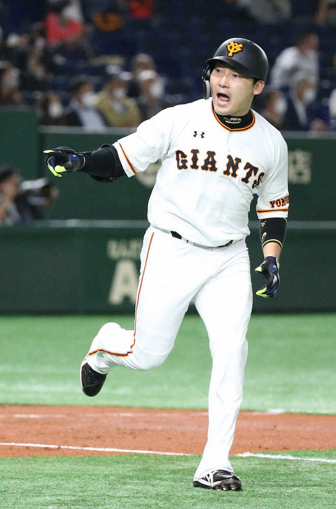 【画像・写真】巨人・丸　先制23号！8試合ぶり快音　阪神・西勇攻略の口火