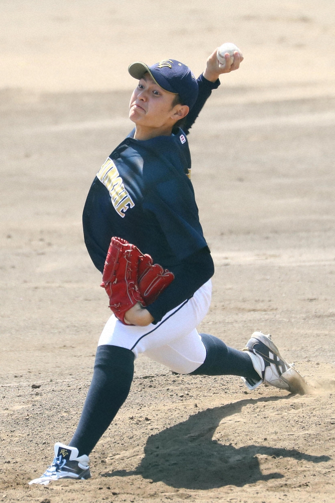 【画像・写真】【10・26ドラフト注目】八戸学院大・大道　宝刀スライダーで今秋奪三振率、驚異の15・00