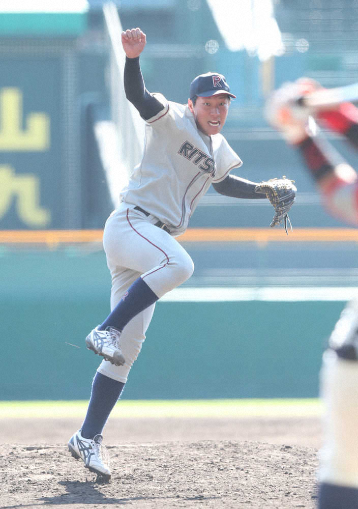 【画像・写真】立命大ドラ候補バッテリー　大学最終戦を勝利で締める