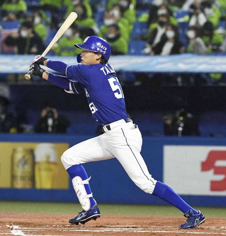 【画像・写真】中日　2年目の滝野がプロ初安打「硬くならずに楽しんで積極的にいこうと」