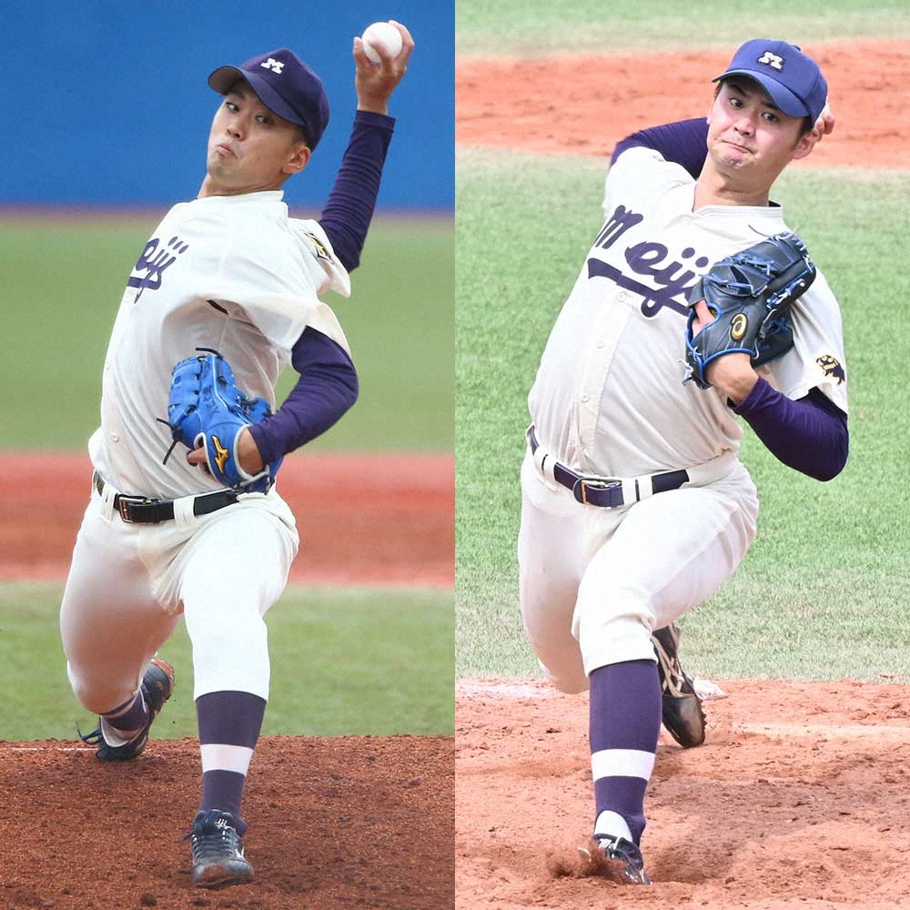 【画像・写真】明大　ドラフト指名11年連続に伸びるか？入江＆中山がプロ志望届提出