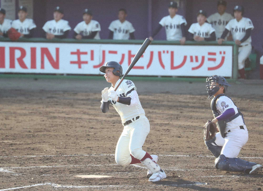 【画像・写真】大阪桐蔭・宮下　因縁の天理から決勝弾「1球は失投がくるだろうと」