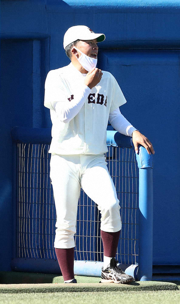 【画像・写真】早大・早川　立大戦で連投せずベンチで声出し　ドラフトは「自室でテレビで見ています」