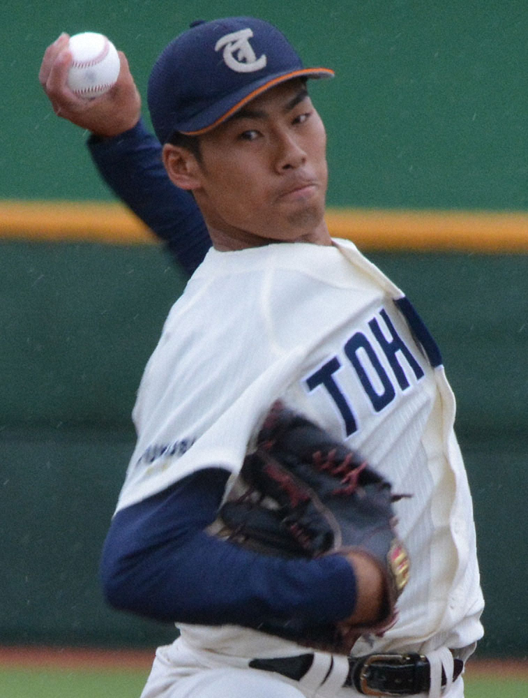 【画像・写真】ヤクルト、東北福祉大・山野2位指名　通算22勝無敗「負けない男」　63回連続零封記録