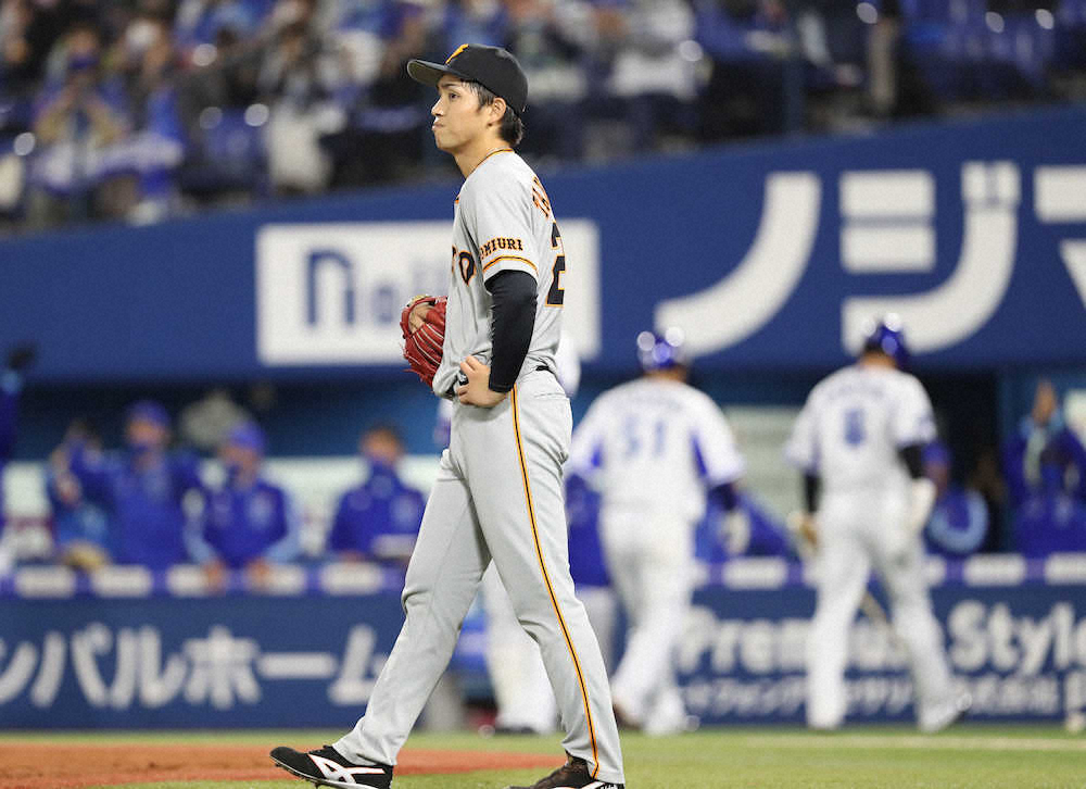 【画像・写真】巨人・高橋、3回持たず自己最多7失点KO　初回4失点、主砲・岡本の同点3ラン直後に3失点