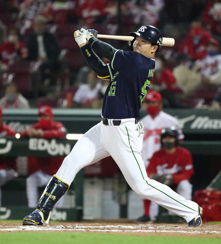 【画像・写真】ヤクルト・村上　右に左に2発で岡本に1本差「しっかり打ち返すことできた」