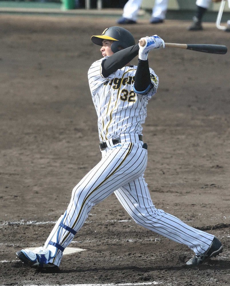 【画像・写真】阪神・井上　完璧アーチで高卒新人初のウエスタン2桁弾に王手!「もう一度上がれるように」
