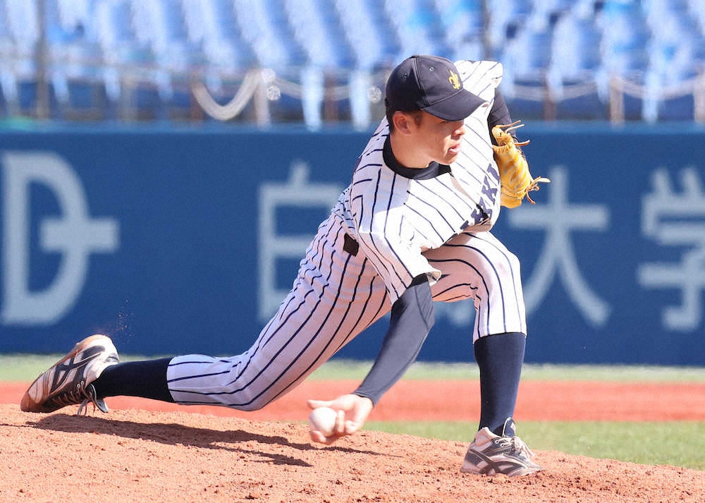 【画像・写真】オリックス4位、立大・中川が今季初勝利　5回から救援登板し3回零封　「解放された気持ちで投げられた」
