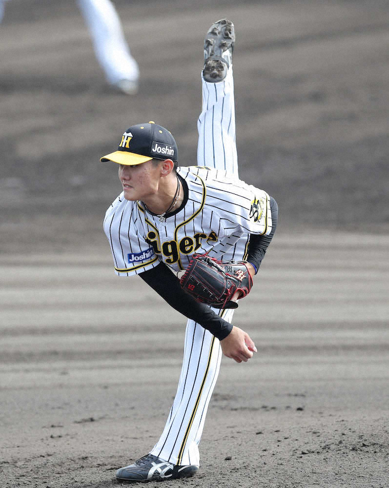 【画像・写真】阪神・西純　6回5失点も内川、デスパイネとの対決で貴重な経験積む