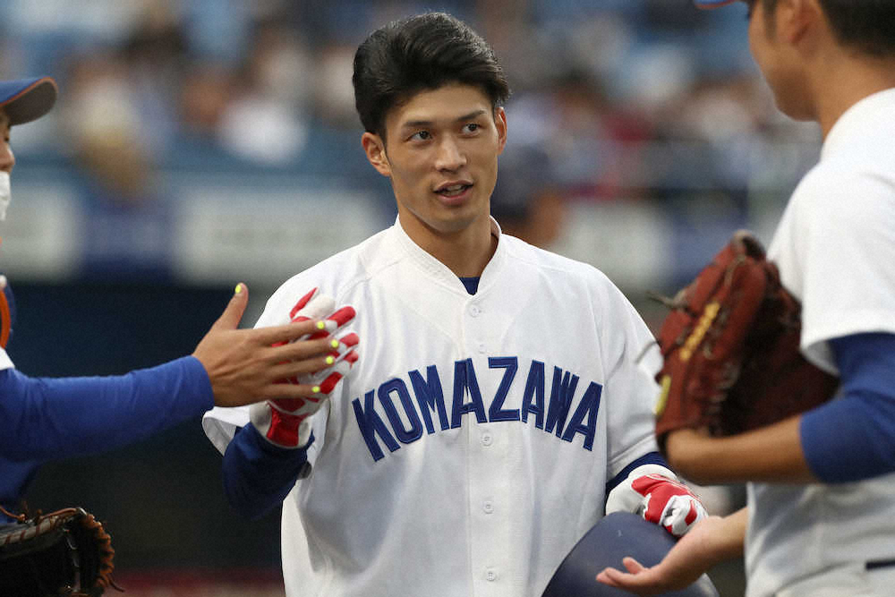 【画像・写真】西武ドラフト4位の駒大・若林が躍動、適時打2本で3打点　圧勝貢献し最下位脱出