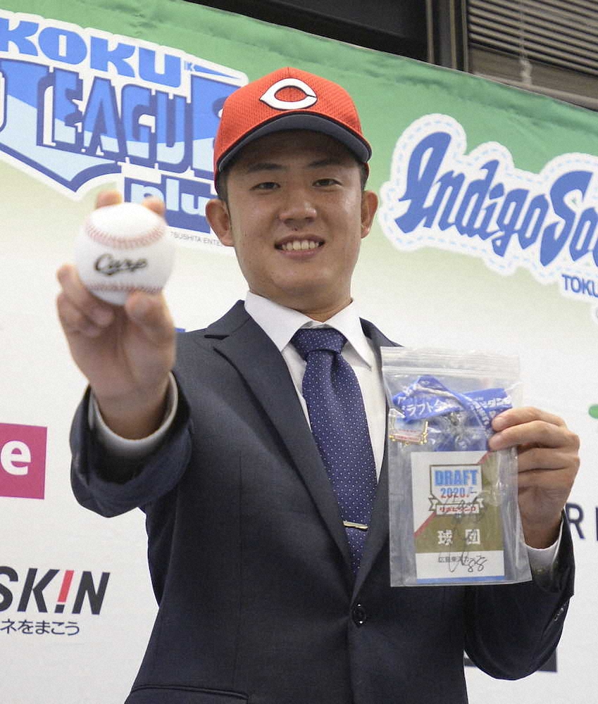 【画像・写真】広島ドラ5・行木　憧れの森下に「全部聞いてみたい」　白武部長「投げっぷり良く、森下のよう」