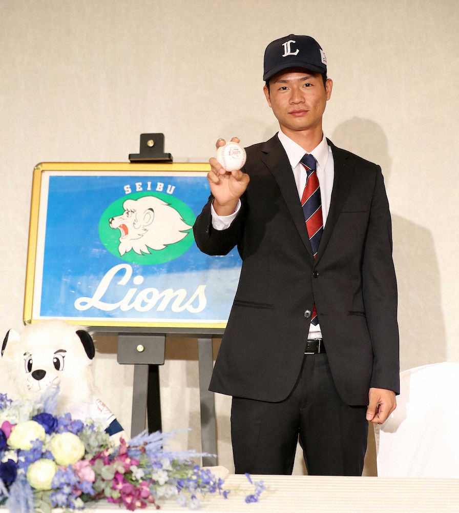 【画像・写真】西武5位、福岡大・大曲が入団合意　準硬式154キロ腕「お化けスプリット」で三振量産誓う