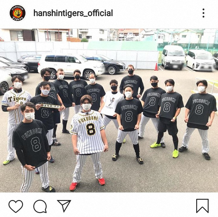 阪神タイガース公式インスタグラム（＠hanshintigers_official）より