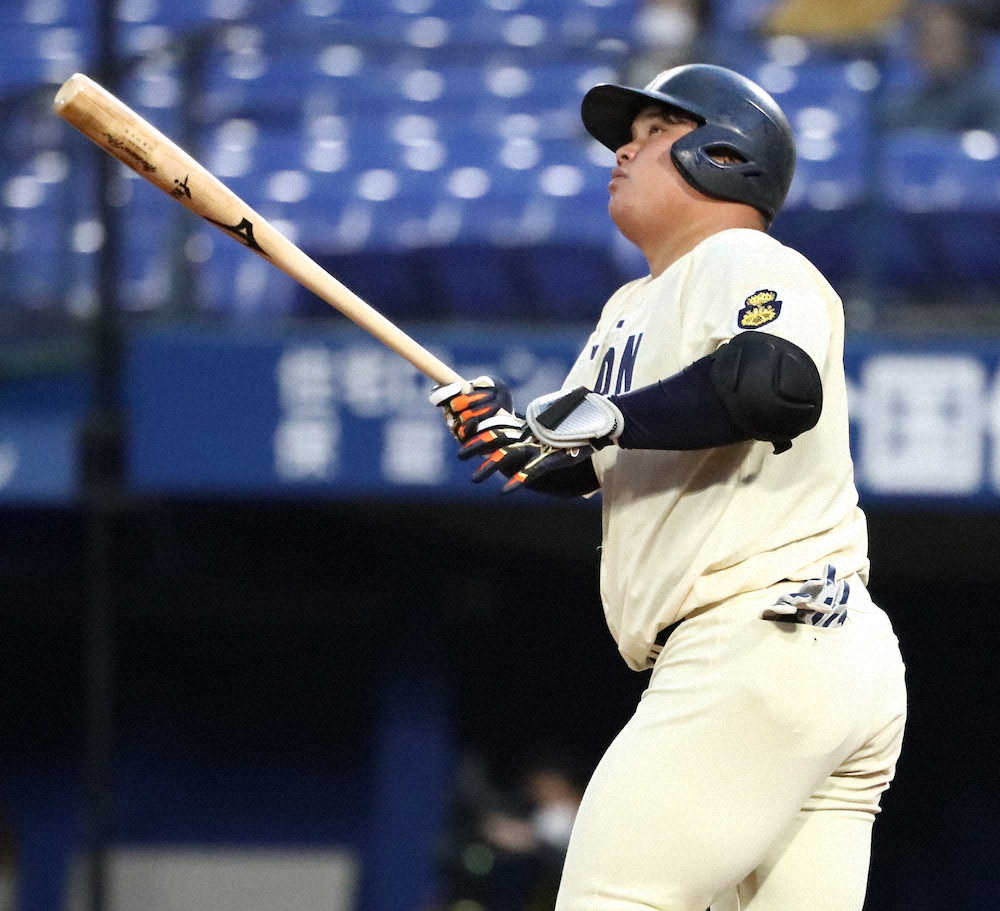 【画像・写真】西武ドラ1、桐蔭横浜大・渡部　左翼席上段45号「ああいう本塁打は気持ちがいい」