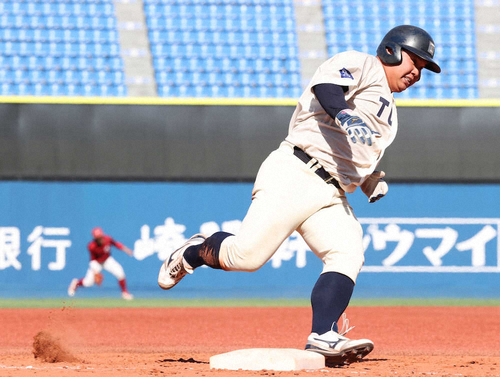 【画像・写真】西武ドラ1　桐蔭横浜大・渡部がマルチ安打「三拍子そろった選手を目指しています」