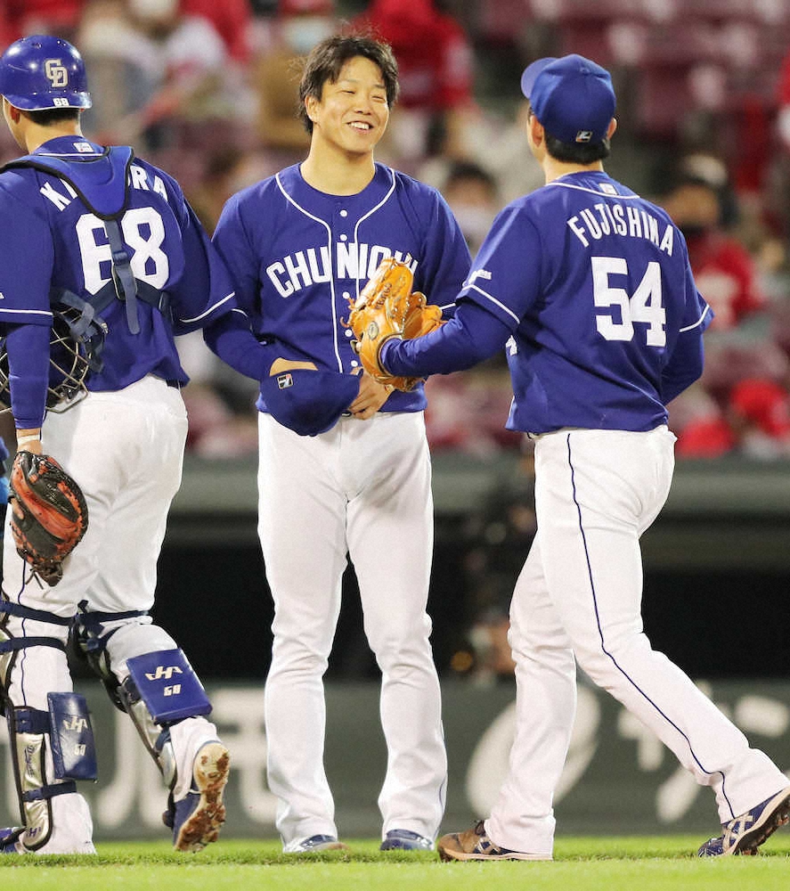 【画像・写真】中日・柳　2失点好投で最終戦勝利　完封逃すも「悔しさを来季につなげたい」