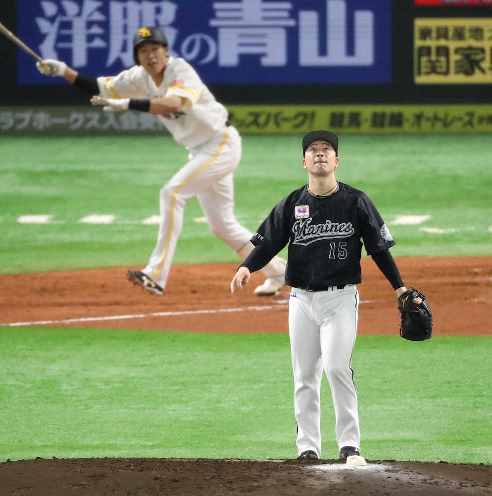 【画像・写真】鷹キラーのロッテ・美馬　6回途中3失点粘投実らず「僕個人のことは何もない」