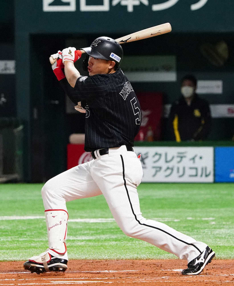【画像・写真】崖っ縁のロッテが先制　4番復帰の安田が2点適時二塁打「コースに逆らわずに打つことができて良かった」