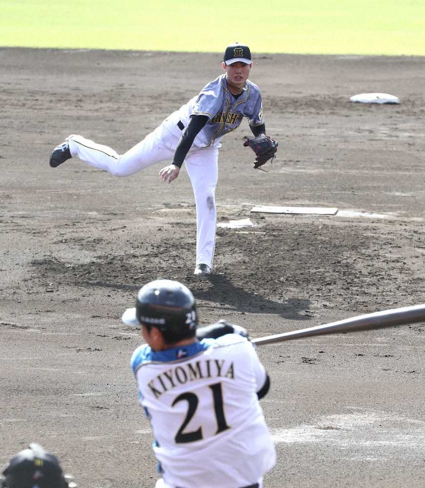 【画像・写真】阪神・西純、マエケンフォーム手応え!自己最多117球「僕には、はまっていると思う」