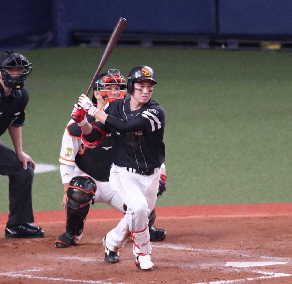 【画像・写真】ソフトB・栗原　日本Sタイ記録4安打「毎打席しっかり集中」　2戦で驚異の打率.875