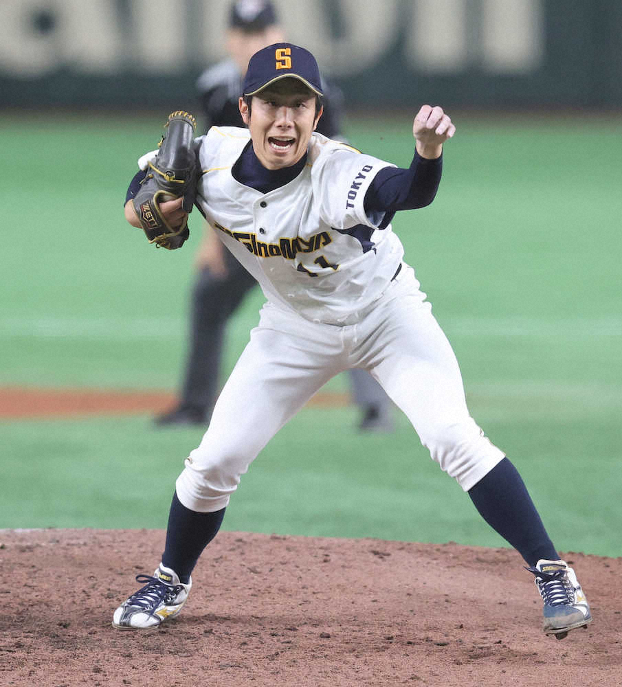 【画像・写真】鷺宮製作所　平川→野口必勝継投で3年連続初戦突破！！