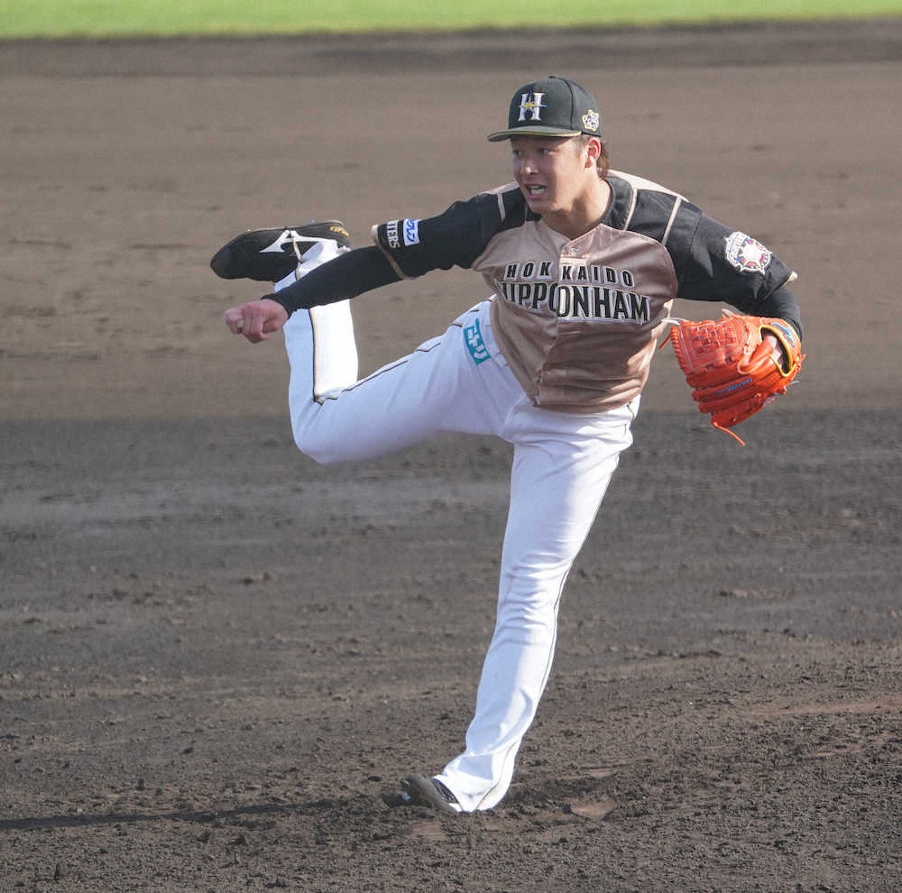 【画像・写真】日本ハム・吉田輝、今年ラスト登板で根尾封じ　6回6安打2失点の好投