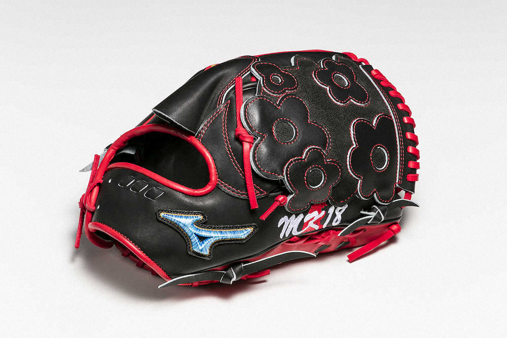 【画像・写真】マエケン　来季雪辱へ花柄の新グラブ手応え「他にはないようなモノを作れた」
