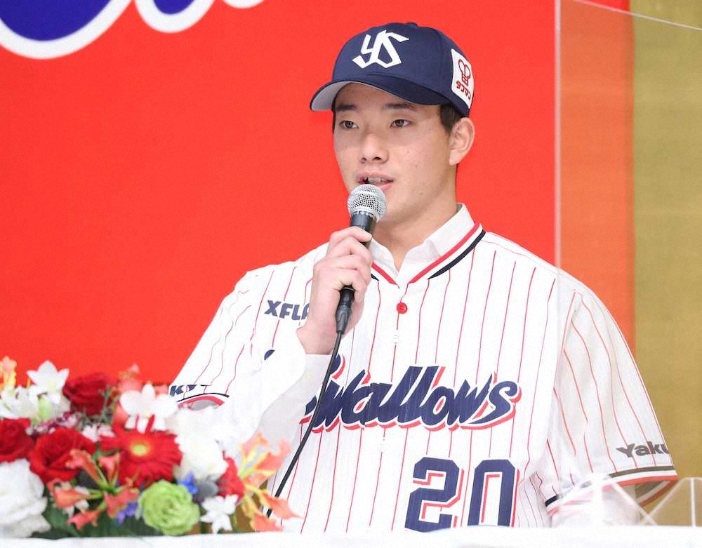 【画像・写真】ヤクルト・ドラ1木沢　目標は「開幕1軍、一年間、1軍に居続ける」