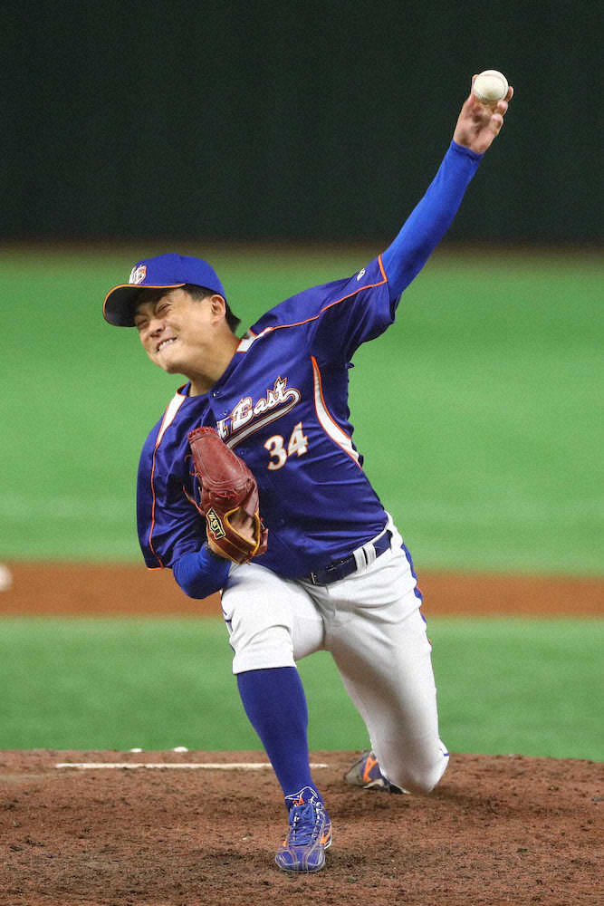 【画像・写真】NTT東日本・西武ドラ2の佐々木　初登板で1回零封