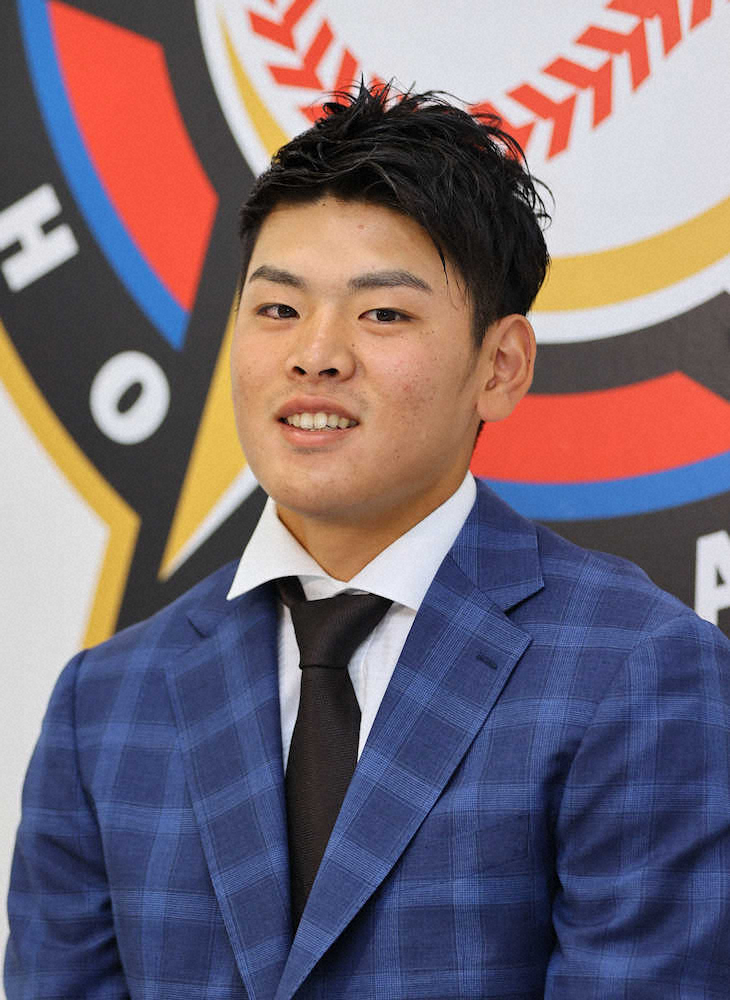 【画像・写真】日本ハム・野村は280万UP880万円で更改「凄く濃い1年」　来季へ2桁アーチ宣言