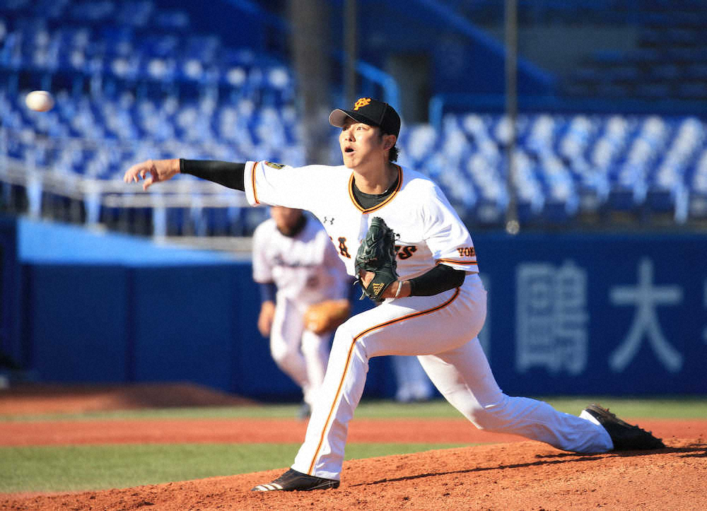 【画像・写真】巨人の元開幕投手・宮国　打者3人に1安打1K「楽しく投げられた」