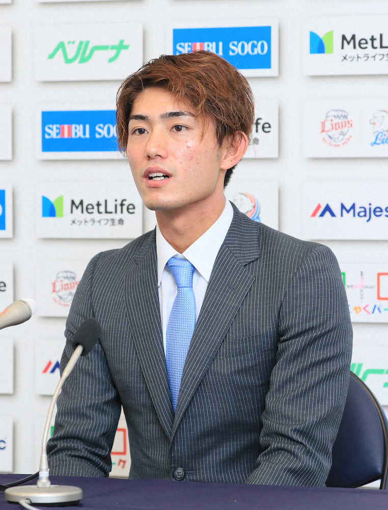 【画像・写真】西武今井が700万円減で更改　今季わずか3勝に「危機感を持って」160キロ目指す