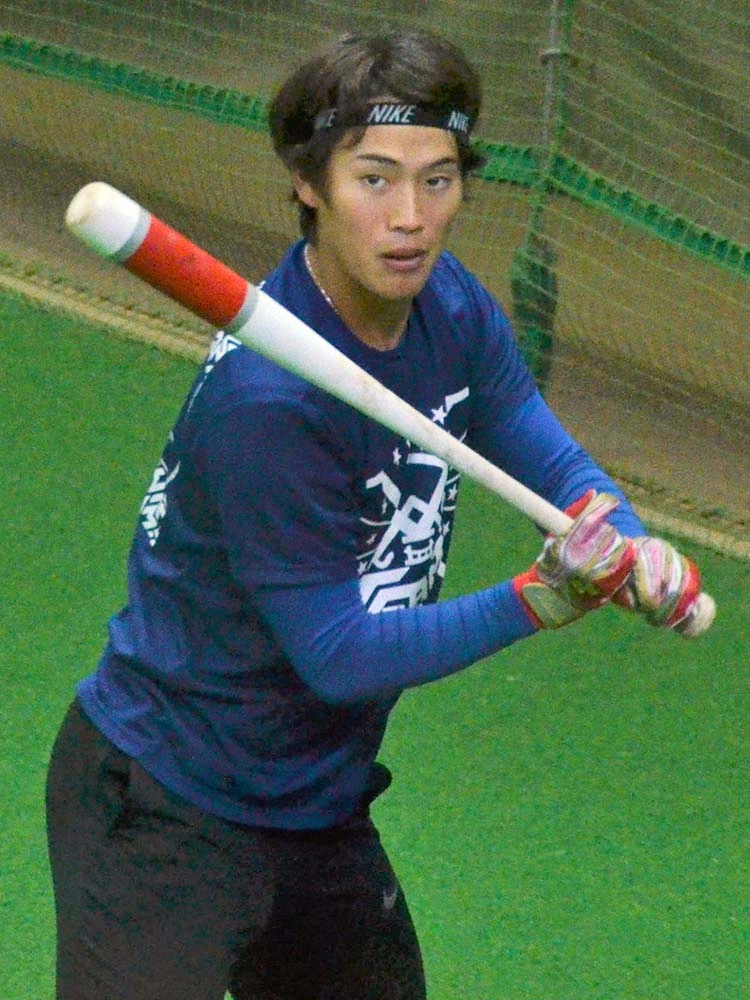 【画像・写真】中日・伊藤　“元祖コウスケ”に負けん!自身の名の由来、福留との定位置争いに意欲
