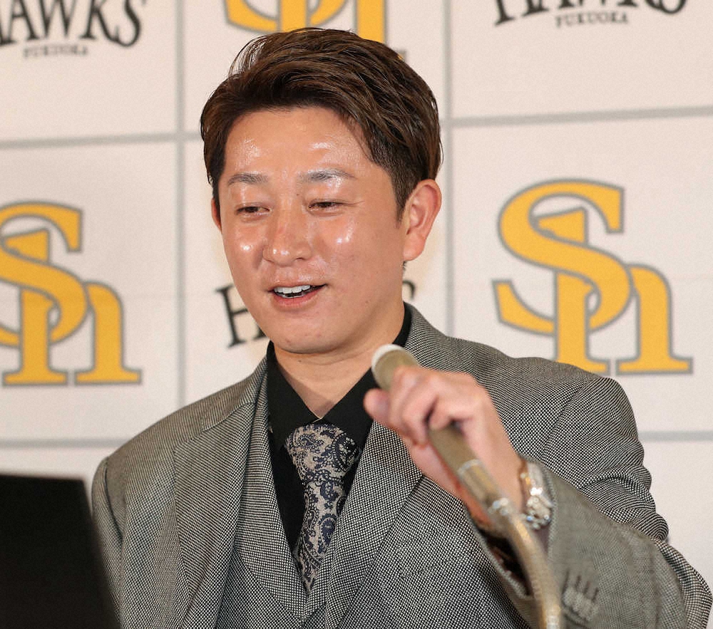 【画像・写真】ソフトB・川島　“柳田年俸級”の声出し高評価　5年契約は「“ダメ”と言われました」