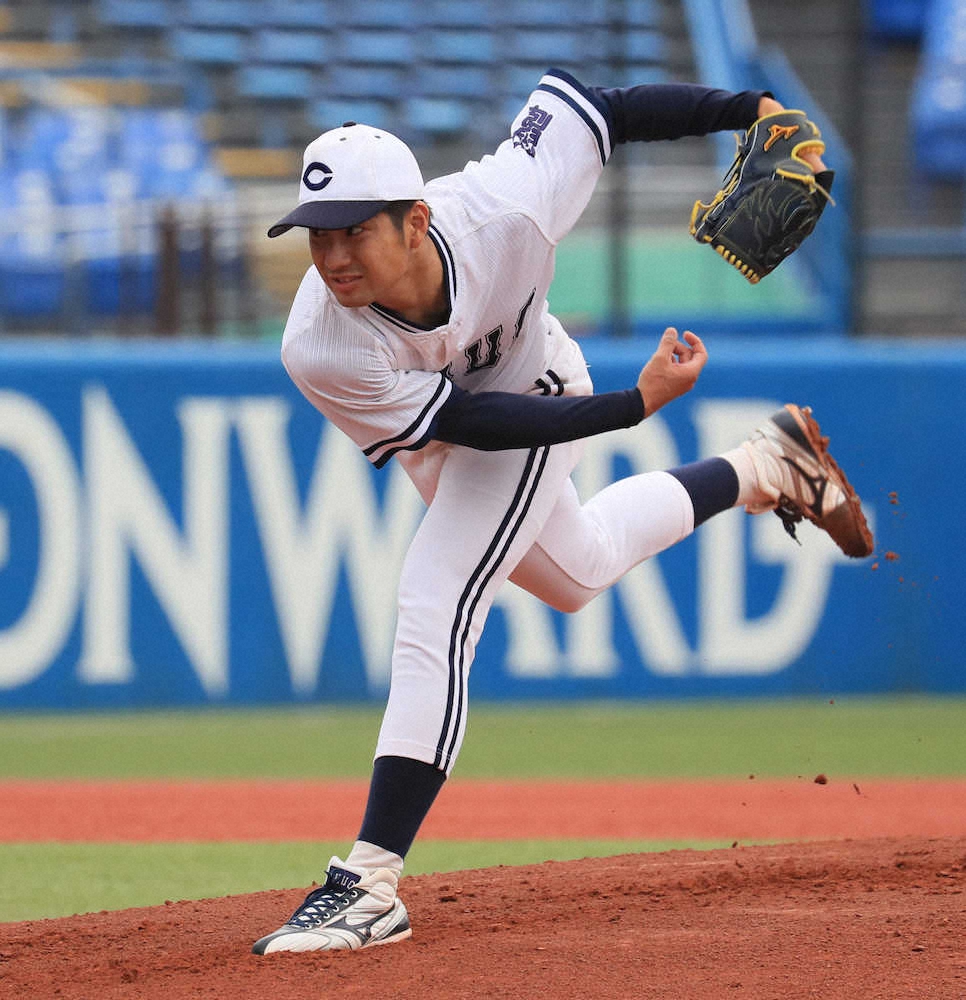 【画像・写真】中大の148キロ腕・水谷　敏腕記者目指す！競技引退、地元・島根の新聞社に内定