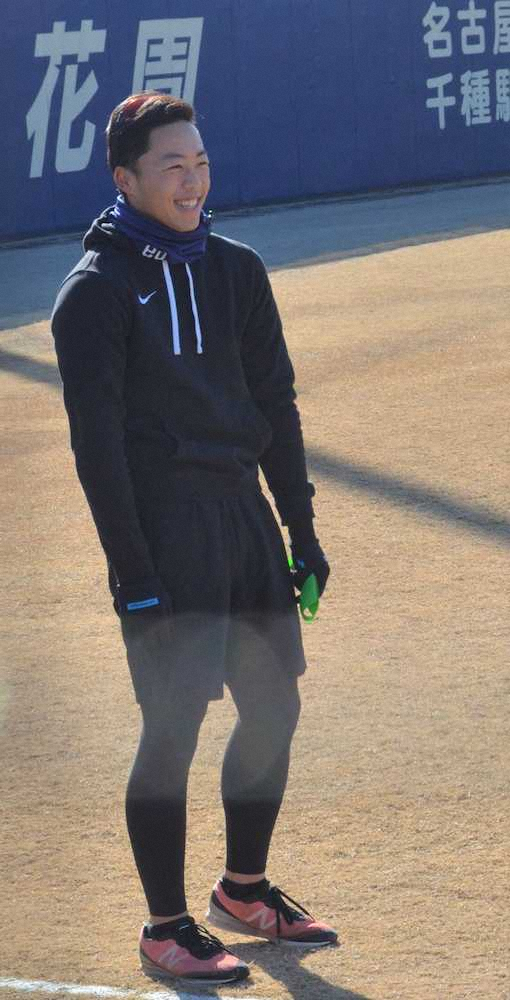 【画像・写真】中日・岡林　初の1軍キャンプに「ミス恐れずトライしたい」プロ入り後に野手転向、積極性見せるぞ！