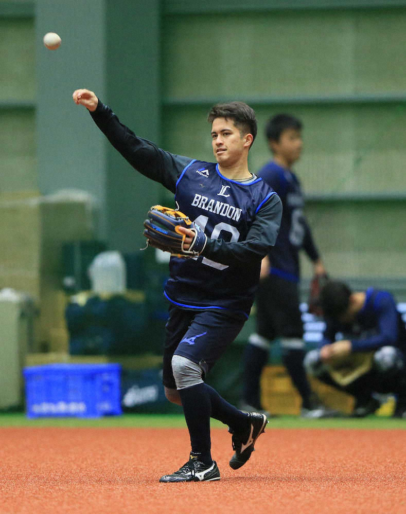 【画像・写真】西武ドラ6・ブランドン、憧れダル目指す！キャンプ1軍スタートには「驚いた」