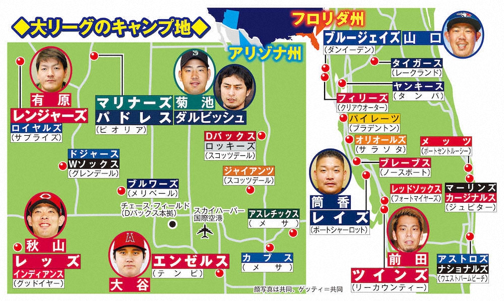 【画像・写真】アリゾナ州がMLBにキャンプ延期要請　エンゼルス・大谷の二刀流復帰イヤー直撃