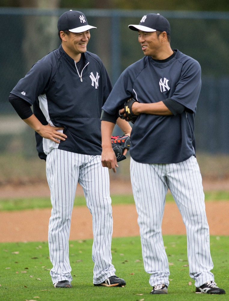 ヤンキースで同僚だった黒田（右）と田中。2人の投手としての矜持が重なる