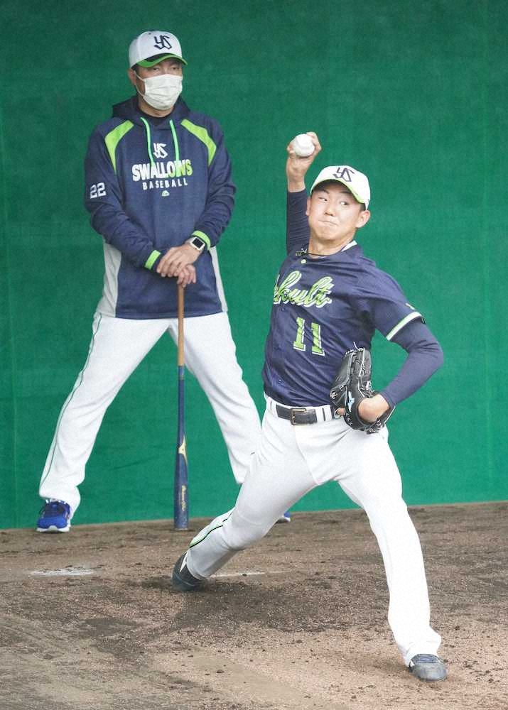 【画像・写真】ヤクルト奥川、ブルペンで31球　高津監督から“忠告”も