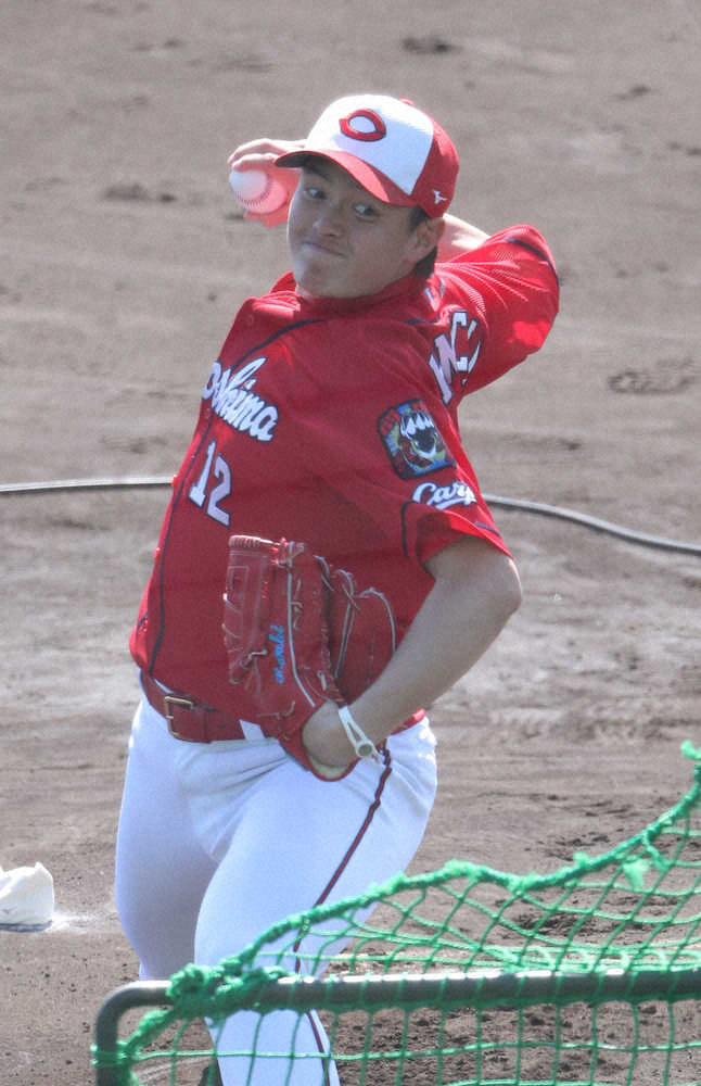 【画像・写真】“目立ってなんぼ”広島ドラ3大道　正随のバット折ってアピール　「スロー調整していたら2軍に落ちる」
