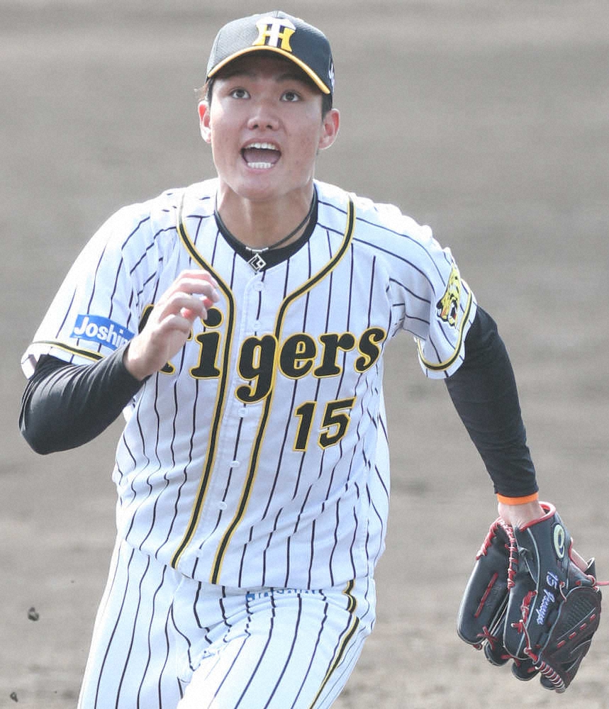 【画像・写真】阪神・西純　今春初の対外試合は3回3失点　4日・紅白戦に続く好投はならず